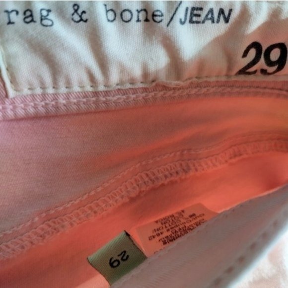 Rag & Bone Blush Zipper Capri Jeans 29 - Picture 8 of 9